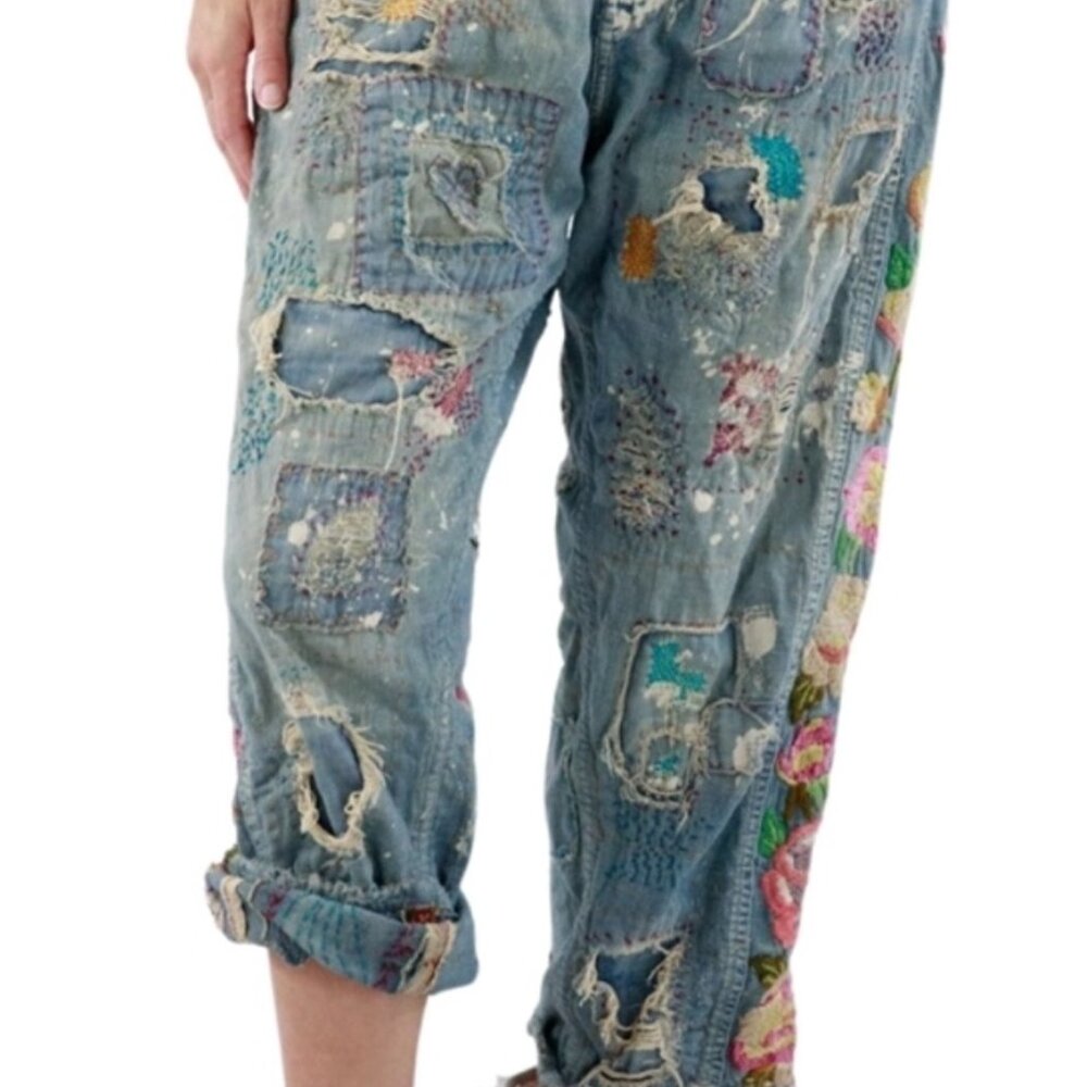 Magnolia Pearl Embroidered Miner Denims - Picture 3 of 11